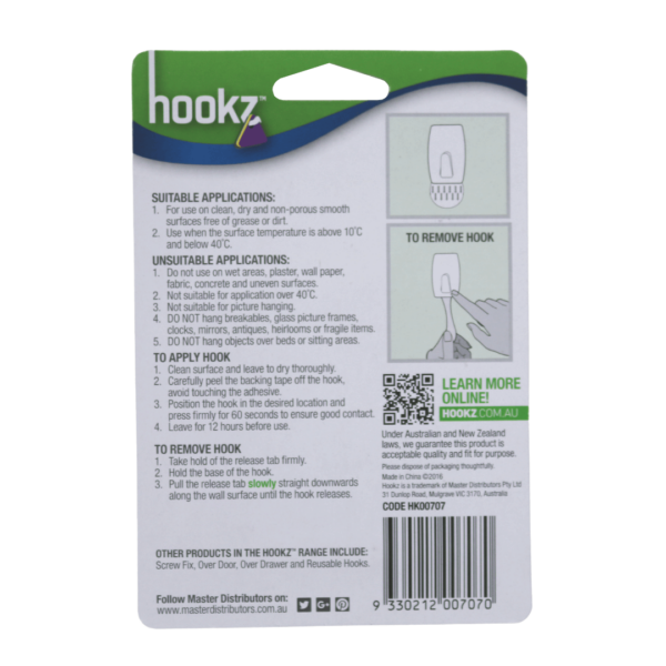 Removable Small Steel Hooks 2pk - Image 6