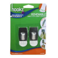Removable Small Steel Hooks 2pk