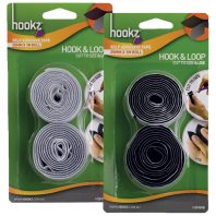 Hook & Loop Tape 1m Roll in white and black
