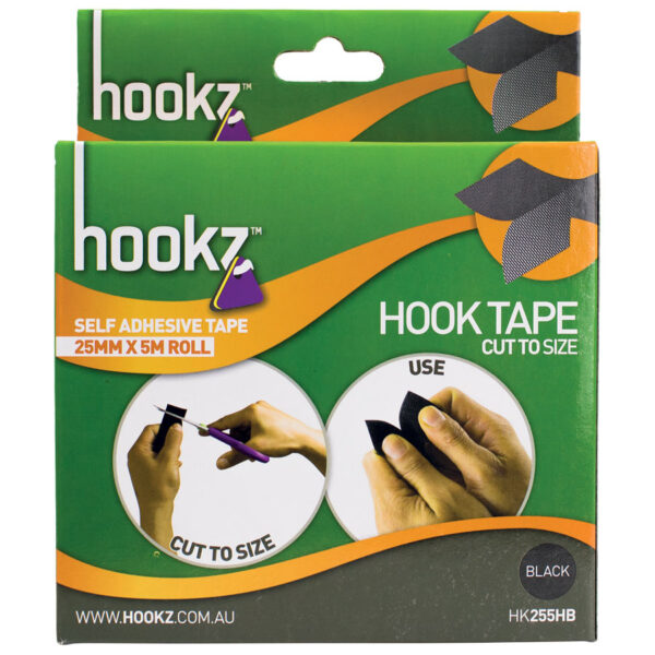 Hookz Hook & Loop Hook Tape 5m Roll