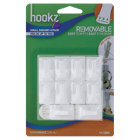 Removable Small Square Hooks 10pk