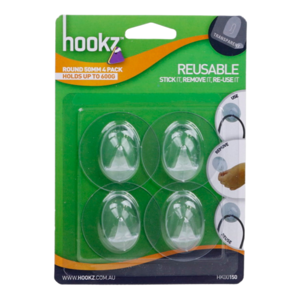 Reusable Round Small Hook 4pk