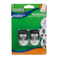 Removable Small Steel Wire Hooks 2pk