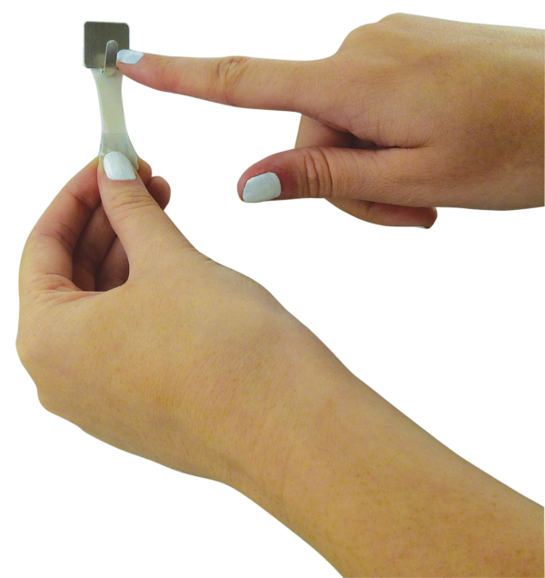 Removable Mini Steel Square Hooks 5pk - Image 3