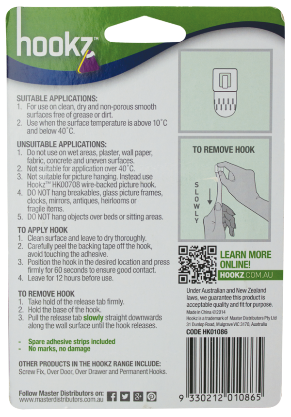 Removable Clear Decorator Hook 12pk - Image 4