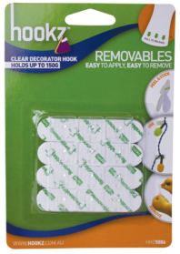 Removable Clear Decorator Hook 12pk